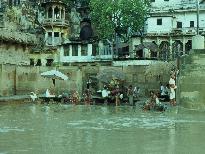 Bathing in the Ganges