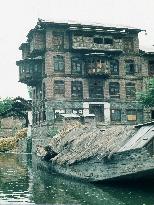 House along a canal